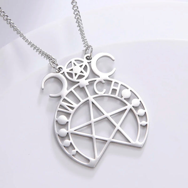 Stainless Steel Pentagram Necklace