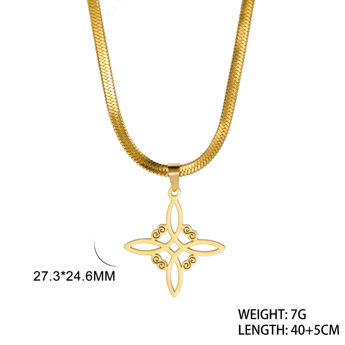 Celtic Witch Knot Necklace - Trinity Symbol