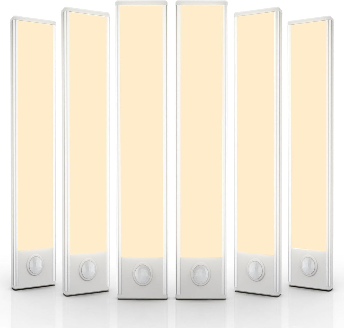 6 Pack Under Cabinet LED Light for Kitchen, Wardrobe, Hallway, Stairs