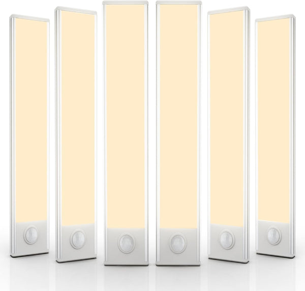 6 Pack Under Cabinet LED Light for Kitchen, Wardrobe, Hallway, Stairs