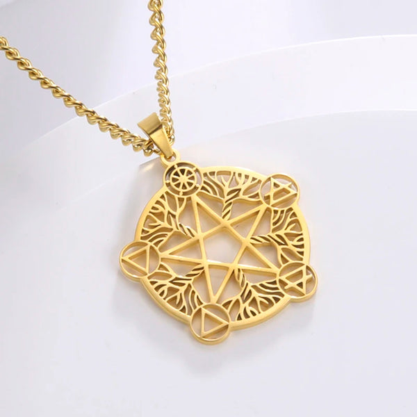 Stainless Steel Pentagram Necklace