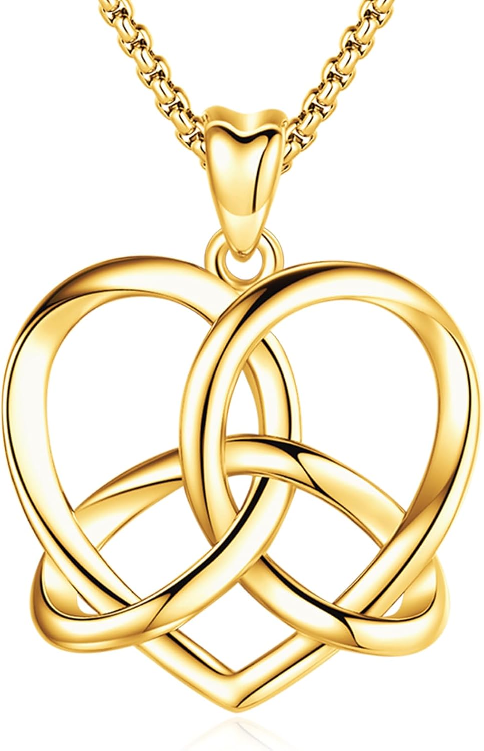 Sterling Silver Pentagram Necklace Triple Moon Tetragrammaton