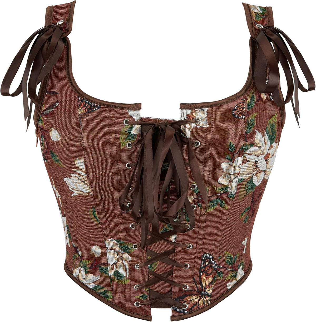 Floral Jacquard Renaissance Underbust Corset