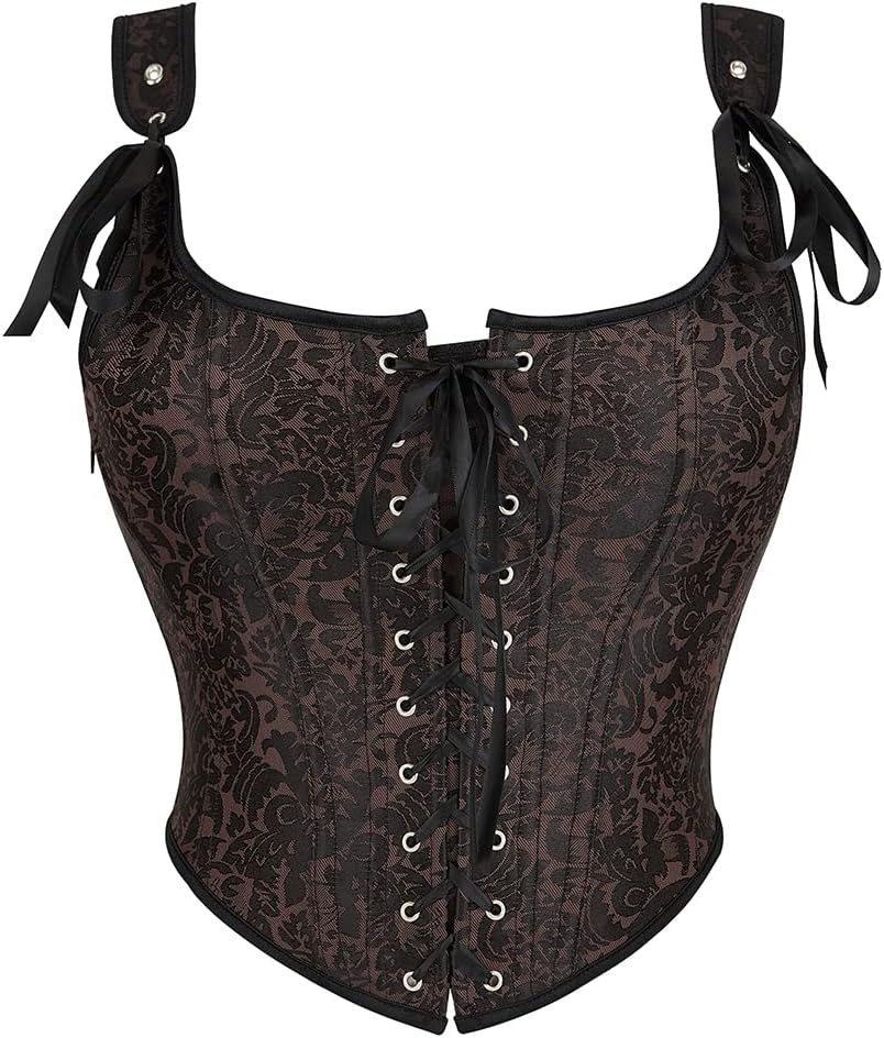 Floral Jacquard Renaissance Underbust Corset