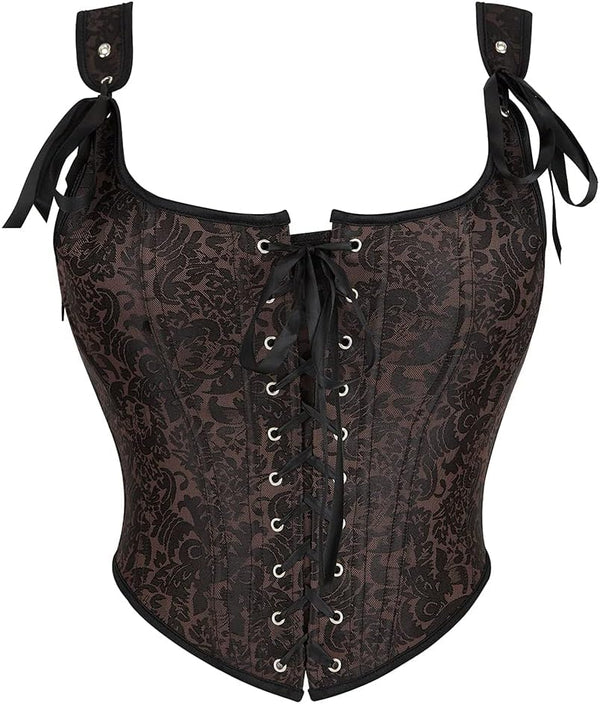 Floral Jacquard Renaissance Underbust Corset