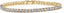 PAVOI 14K Gold Plated 3mm Cubic Zirconia Classic Tennis Bracelet | Gold Bracelets for Women