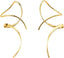 Hand-Bent Spiral Threader Dangle Earrings