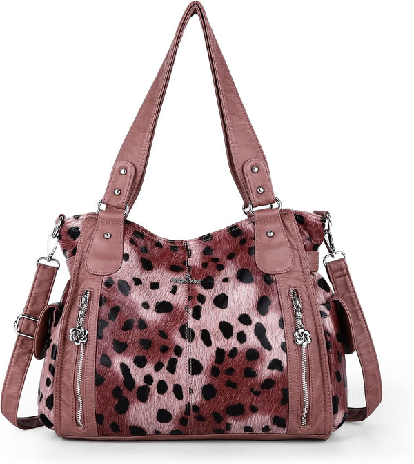 Top-Handle PU Hobo Tote — Roomy Casual Shoulder Satchel