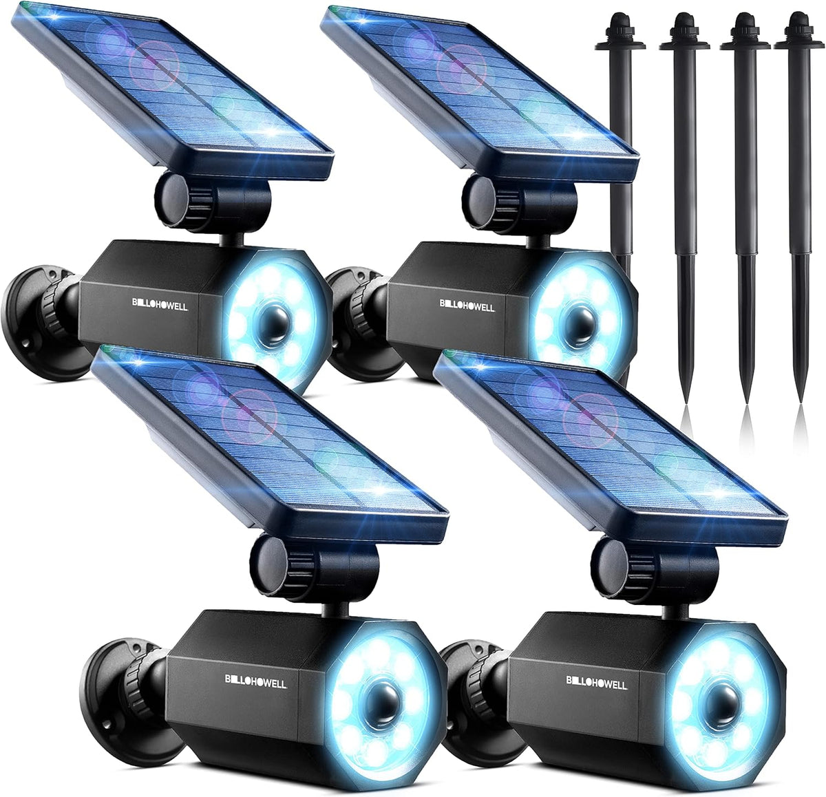 Bell+howell Bionic Spotlight Motion Solar Spot LED Light, for Garden, Lawn as Seen on tv