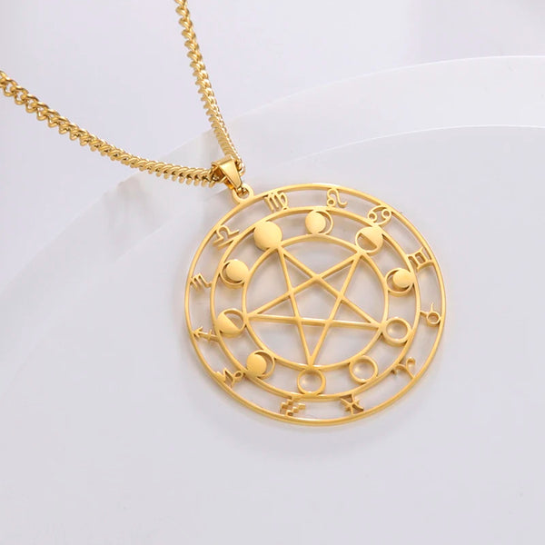 Stainless Steel Pentagram Necklace