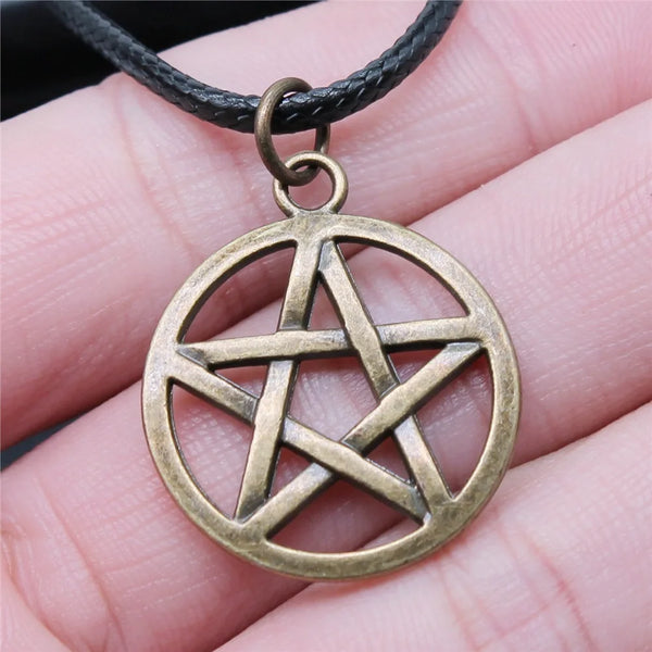 Pentagram Necklace - Wiccan Pendant Jewelry