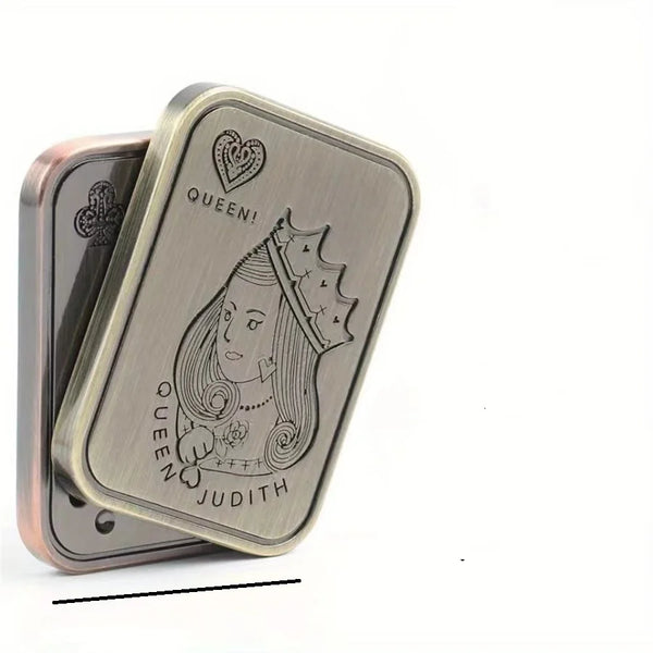 Metal Poker Card Fidget Slider – Haptic Coin Toy
