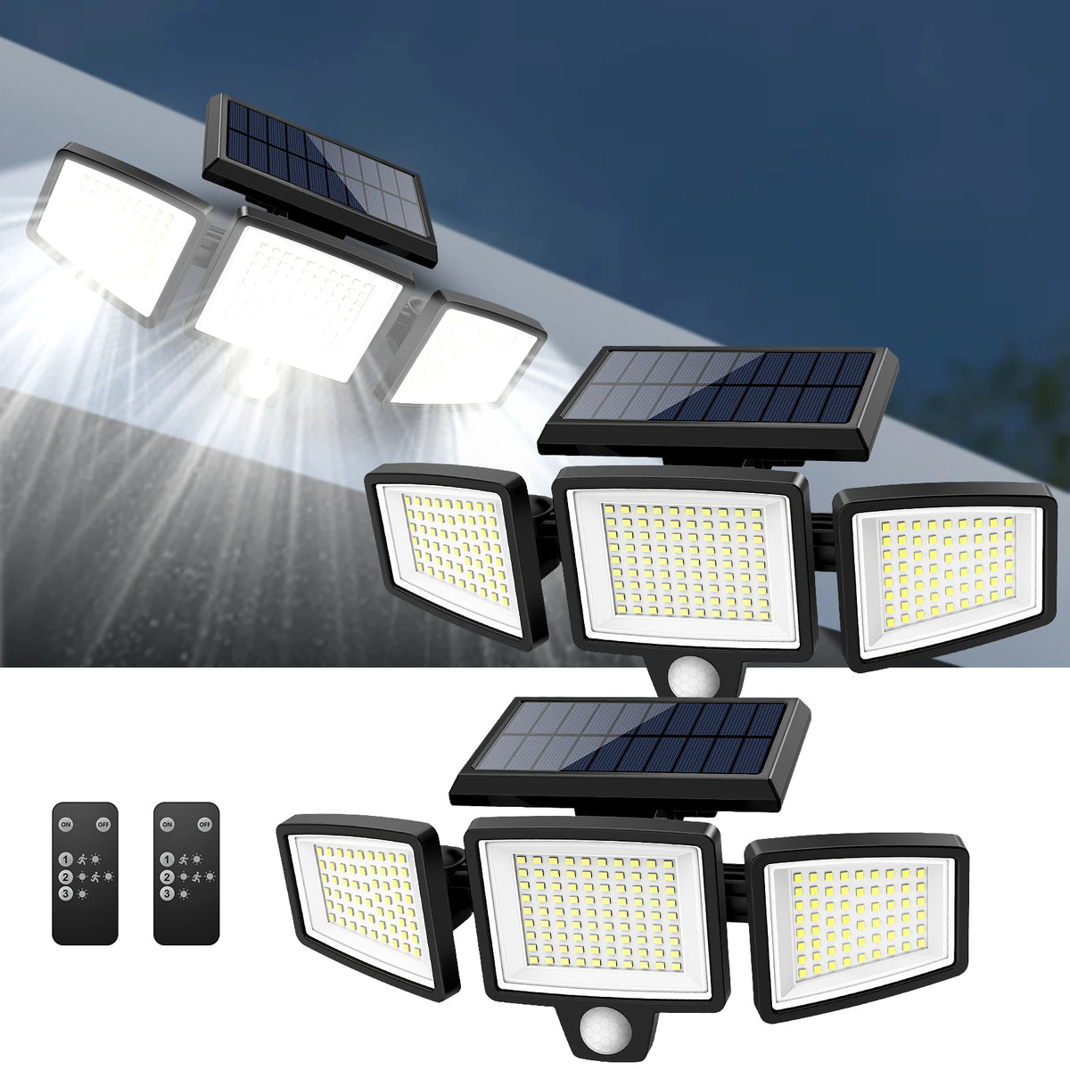 Outdoor Waterproof Solar LED Light for Porches Garages Yard Entrances Main image