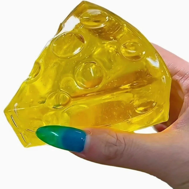 Squishy Mochi Cheese Fidget Squeeze Toy Main image