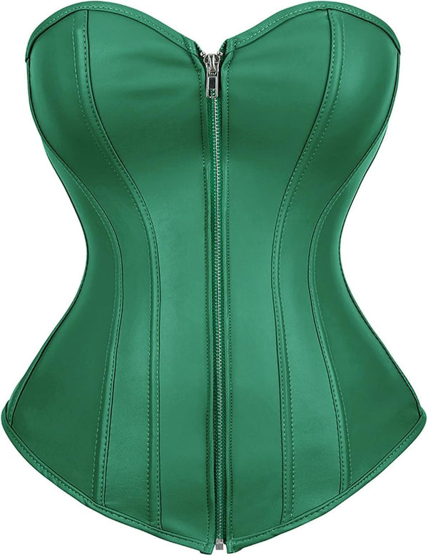 Gothic Faux Leather Steampunk Corset
