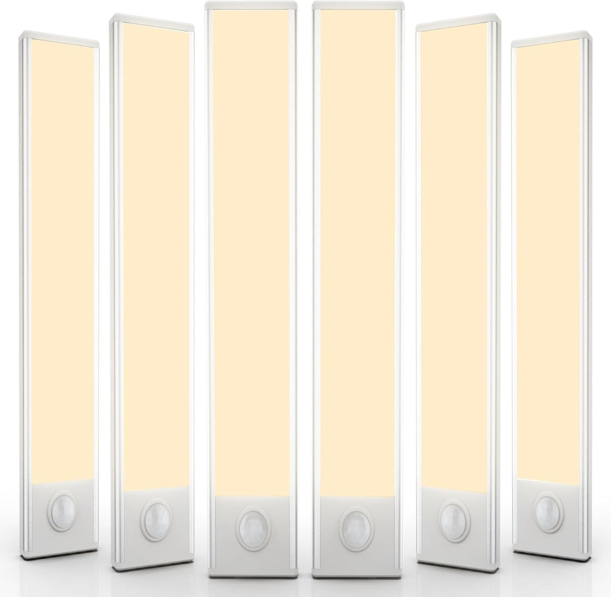 6 Pack Under Cabinet LED Light for Kitchen, Wardrobe, Hallway, Stairs