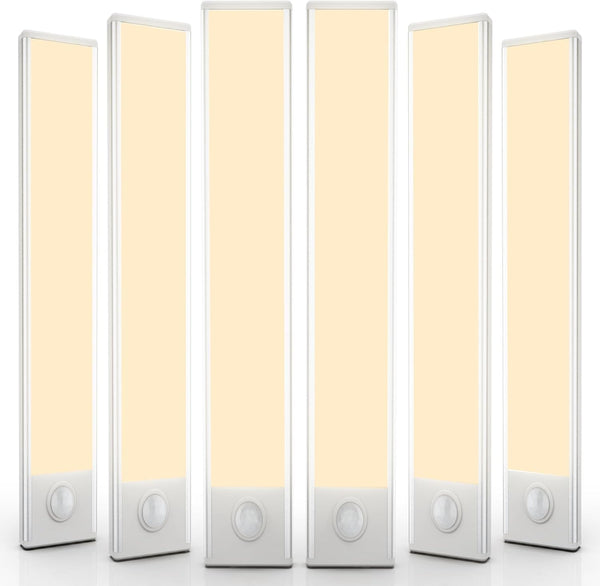 6 Pack Under Cabinet LED Light for Kitchen, Wardrobe, Hallway, Stairs