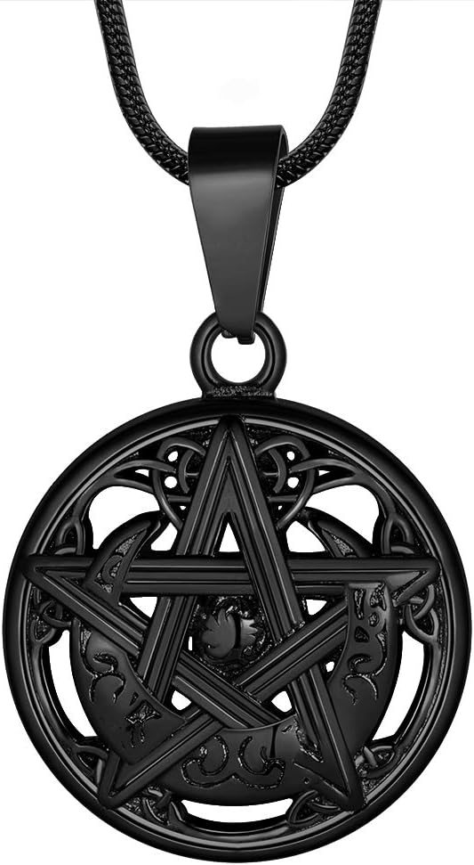 Stainless Steel Pentagram Necklace Tetragrammaton