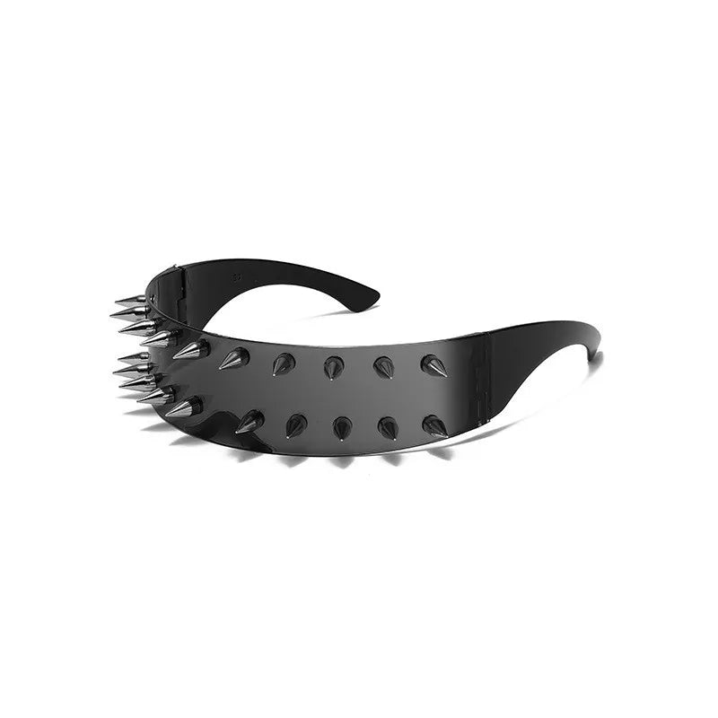 Big Frame Nail Rivet One-Piece Steampunk Sunglasses Secondary image