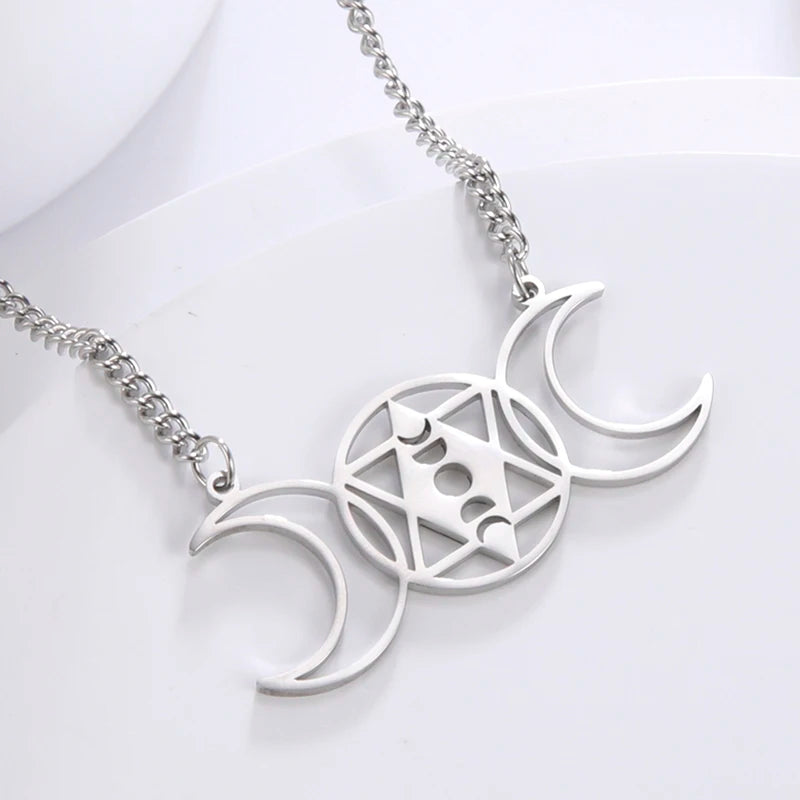 Stainless Steel Pentagram Necklace