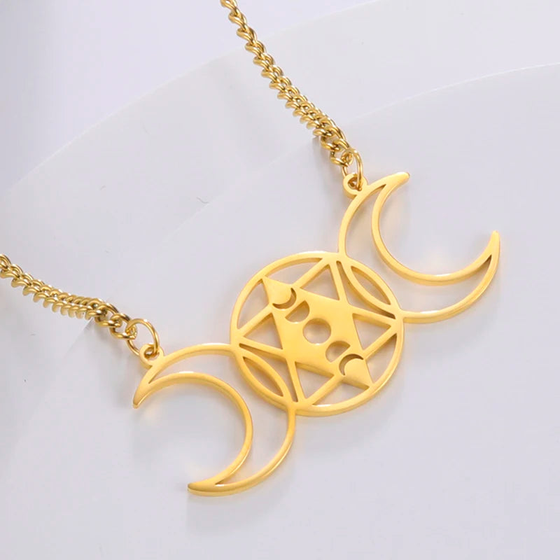 Stainless Steel Pentagram Necklace