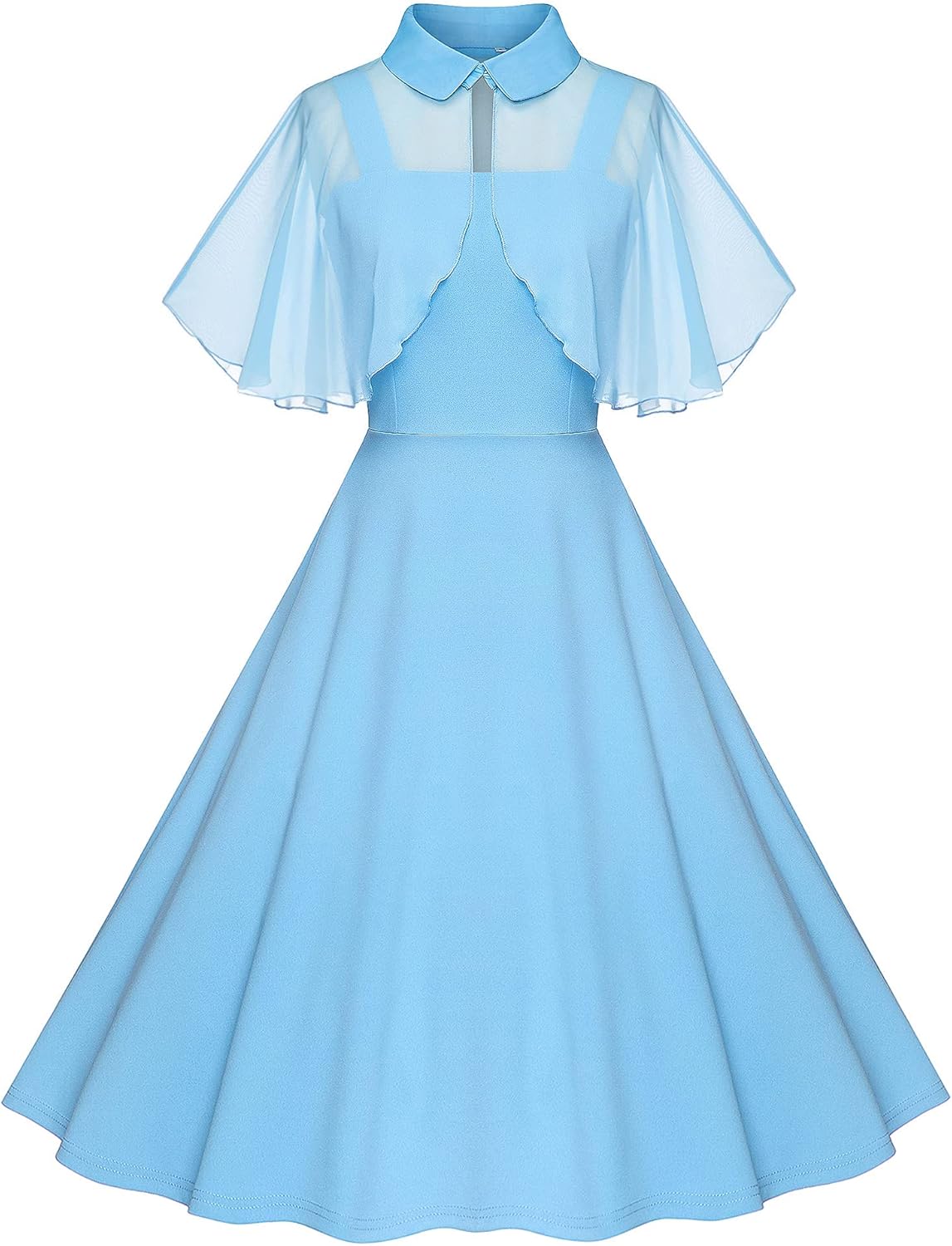 Vintage Swing Dress - 1950s Rockabilly Pin-Up Style