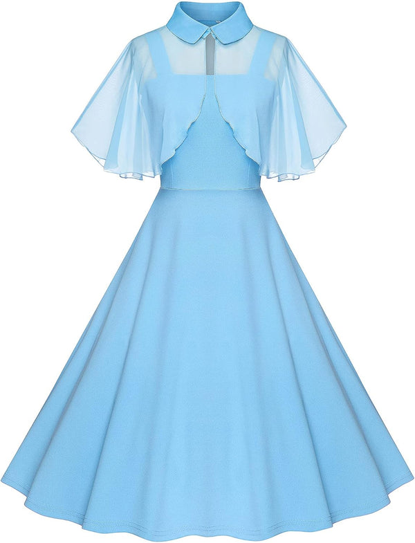 Vintage Swing Dress - 1950s Rockabilly Pin-Up Style