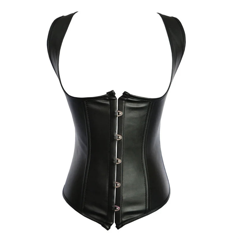 Lace-Up Striped Underbust Corset – Plus Size