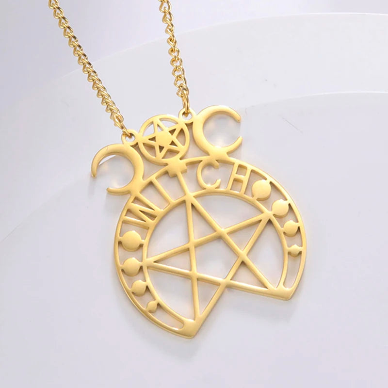 Stainless Steel Pentagram Necklace