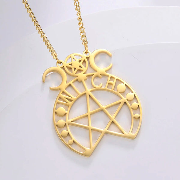 Stainless Steel Pentagram Necklace