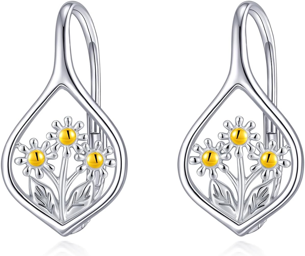 925 Sterling Silver Tree of Life Hoop Earrings