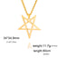 Stainless Steel Pentagram Necklace