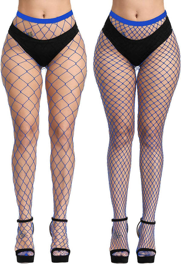 High Waist Fishnet Suspender Stockings