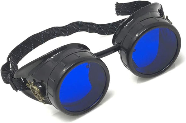 Sleek Industrial Victorian Steampunk Rave Goggles