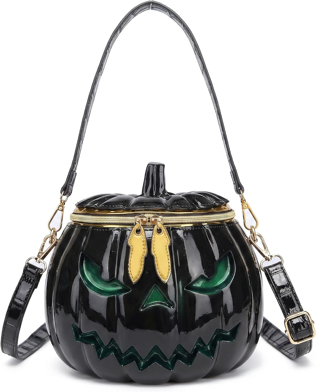 PVC Pumpkin-Shaped Crossbody Shoulder Bag