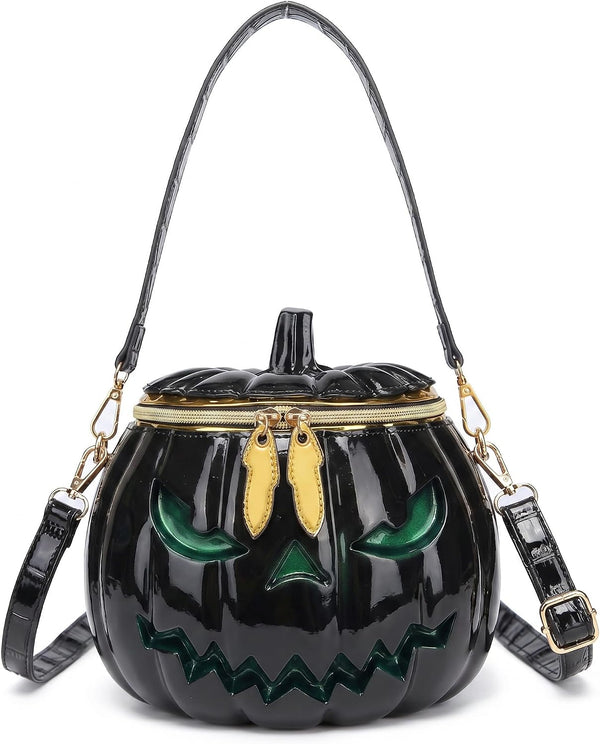 PVC Pumpkin-Shaped Crossbody Shoulder Bag