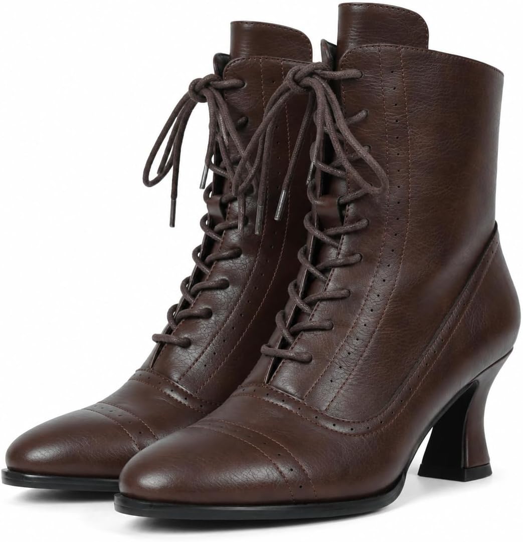 Victorian Boots For Women Vintage Renaissance Witch Shoes