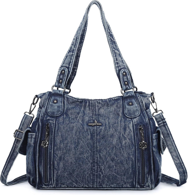 Top-Handle PU Hobo Tote — Roomy Casual Shoulder Satchel
