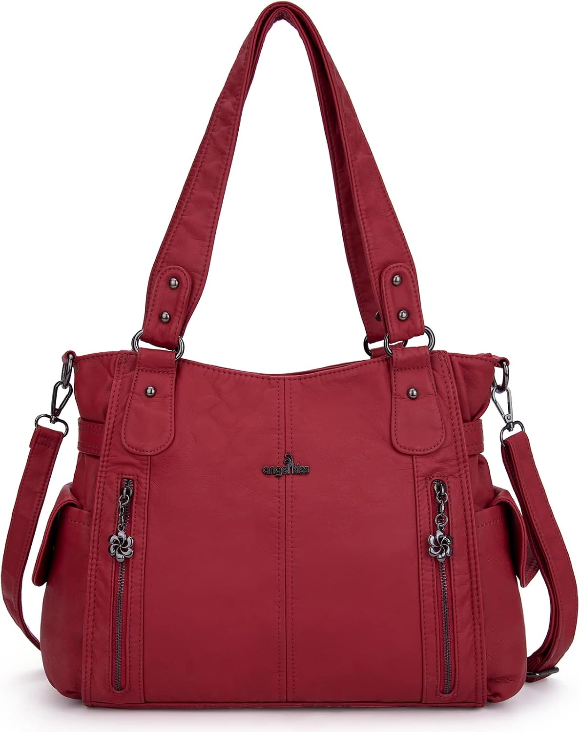 Top-Handle PU Hobo Tote — Roomy Casual Shoulder Satchel