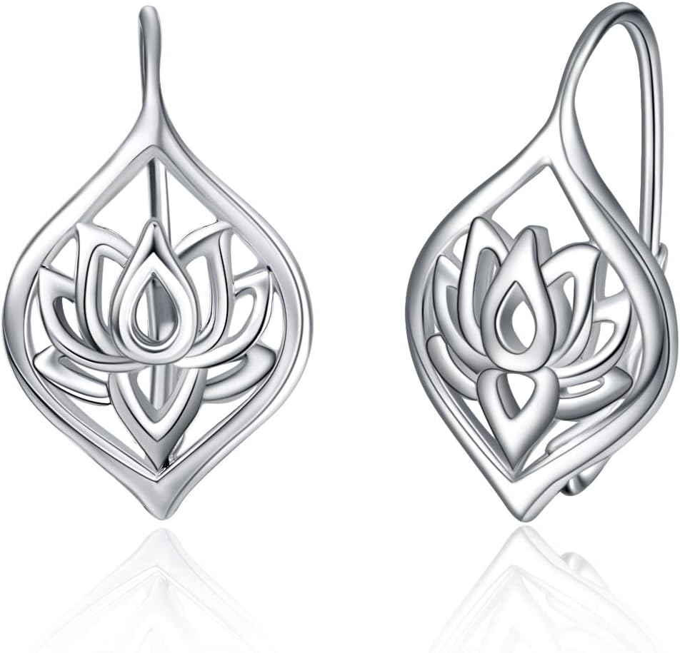 925 Sterling Silver Tree of Life Hoop Earrings