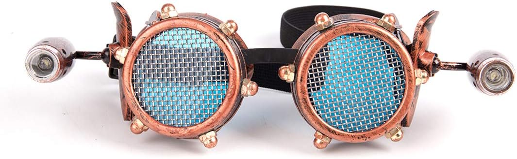 Spiked Kaleidoscope Rainbow Crystal Rave Goggles