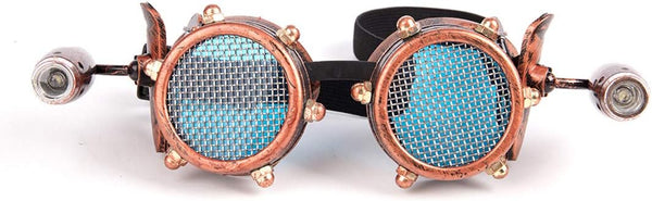 Spiked Kaleidoscope Rainbow Crystal Rave Goggles