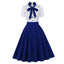 Polka Dot Vintage Swing Dress - 1950s Rockabilly Pin-Up Style