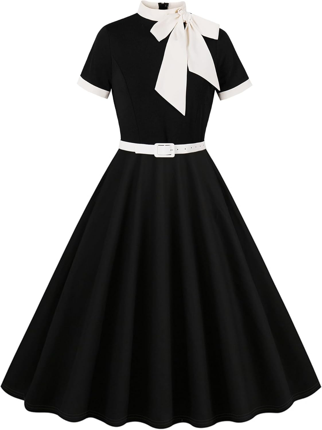 Vintage Swing Dress - 1950s Rockabilly Pin-Up Style