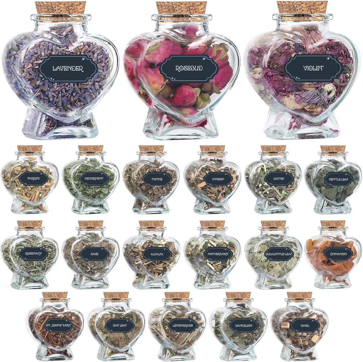 Witchcraft Herbs Kit, Dried Herbs and Flowers for Witch Beginners, 40 Pack
