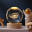 Unique 3d Crystal Ball Night Light LED Lamp Bedside Table Glowing Galaxy Lamp Saturn Planets Moon...