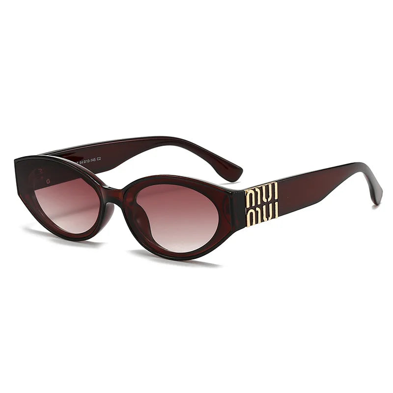 Oval Glamour Unisex Fashion Sunglasses – UV400