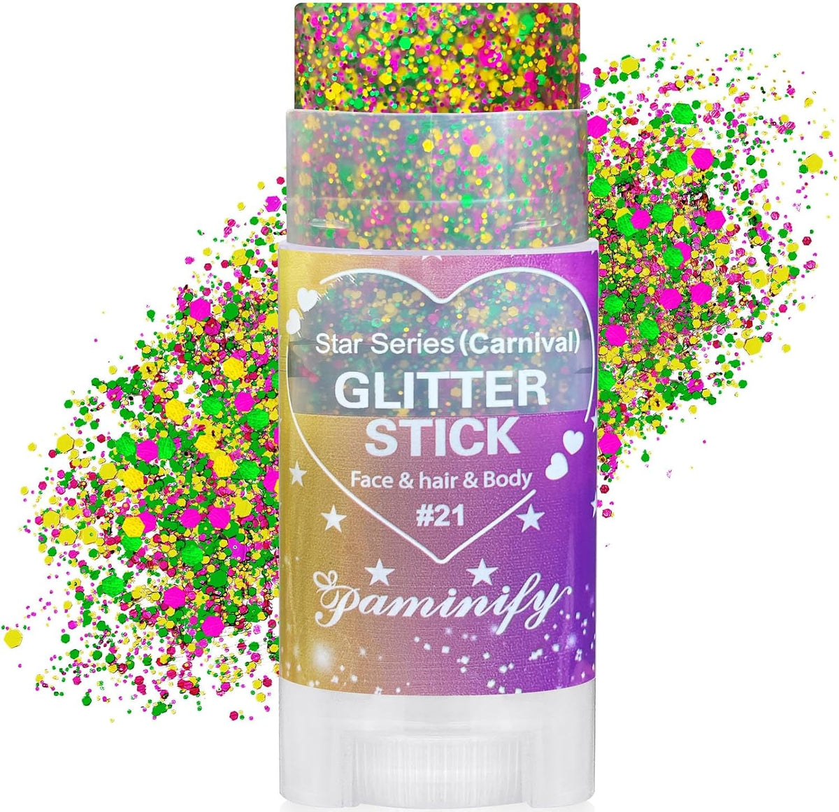 Blue Hair Glitter Stick,Royal Blue Face Glitter Stick,Blue School Spirit Day Accessories,Waterproof Singer Concert Halloween Chunky Sequins Makeup,Cheer Glitter for Football Sports Game Day