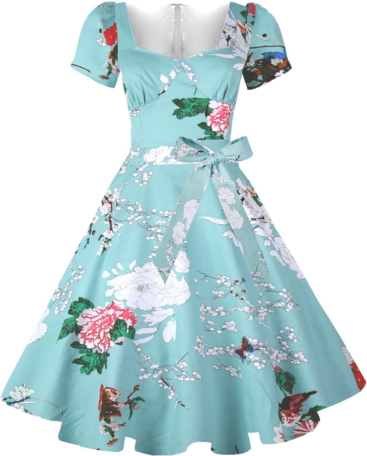 Vintage Swing Dress - 1950s Rockabilly Pin-Up Style
