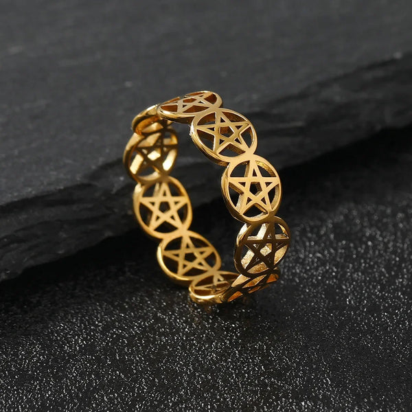 Stainless Steel Pentagram Necklace